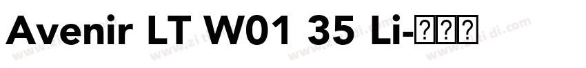 Avenir LT W01 35 Li字体转换